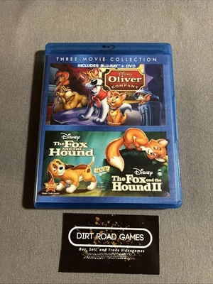 Disney The Fox and the Hound 1 & 2 / Oliver & Company (Blu-ray/DVD, 5-Disc Set) - Image 1 of 4