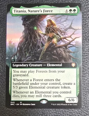 Titania, Nature's Force (Extended Art) Commander: the Brothers' War Regular MTG - Image 1 of 2