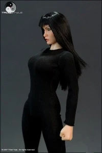 1:6 Triad Toys Female Hero Type Black Bodysuit Outfit for 12" Figures - Picture 1 of 4