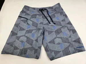 Pantalones cortos de nailon Patagonia para hombre azul/negro bolsillo lateral cremallera cordón 32 #7537 - Imagen 1 de 7