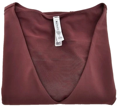 Camiseta Athleta Top Feminina Grande Mauve Transcend Vita Free Cropped Academia Elástica - Imagem 1 de 4