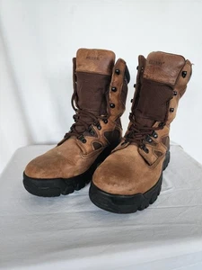 Men's Wolverine Waterproof Thinsulate Ultra Boots Size 8.5  Brown Lace Up - Picture 1 of 11