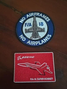 F/A 18 Hornet Airframes Patch x 2 - Picture 1 of 4