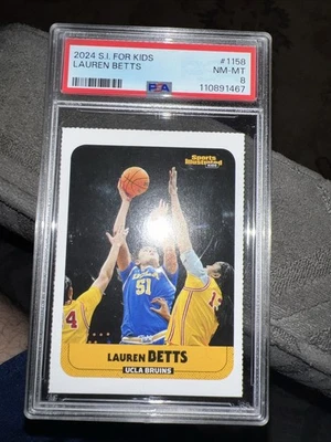 2024 Si For Kids Lauren Betts Psa 8 1158 NCAA UCLA Bruins Rc Basketball Nm-mt - Image 1 of 4