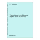 Frazeolozmy V Evenkiiskom Iazyke ( Texte En Russian) Varlamova, G.I