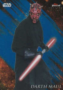 Star Wars Finest Blue Refractor Darth Maul 28/150 2018 - Imagen 1 de 1