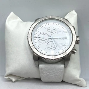 DIESEL 42mm WR 100m Chrono White Dial Ladies' Stainless Steel Watch - Picture 1 of 5