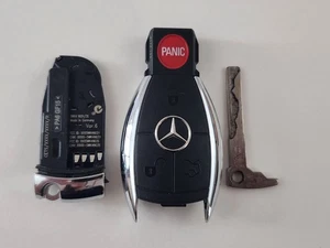 ORIGINAL SHELL MERCEDES BENZ OEM FOR SMART KEY NO ELECTRONICS CASE ONLY 4-BUTTON - Picture 1 of 12