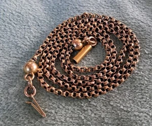 Antique Victorian 15ct Gold Long 54cm Necklace *Rare* - Picture 1 of 15