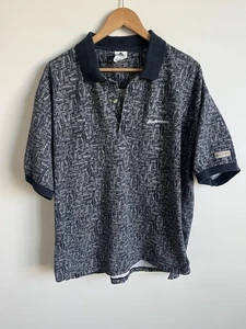 Vintage 90er Columbia Golf Poloshirt Budweiser Fish Herren XL Blau Bier Kurzarm - Bild 1 von 4