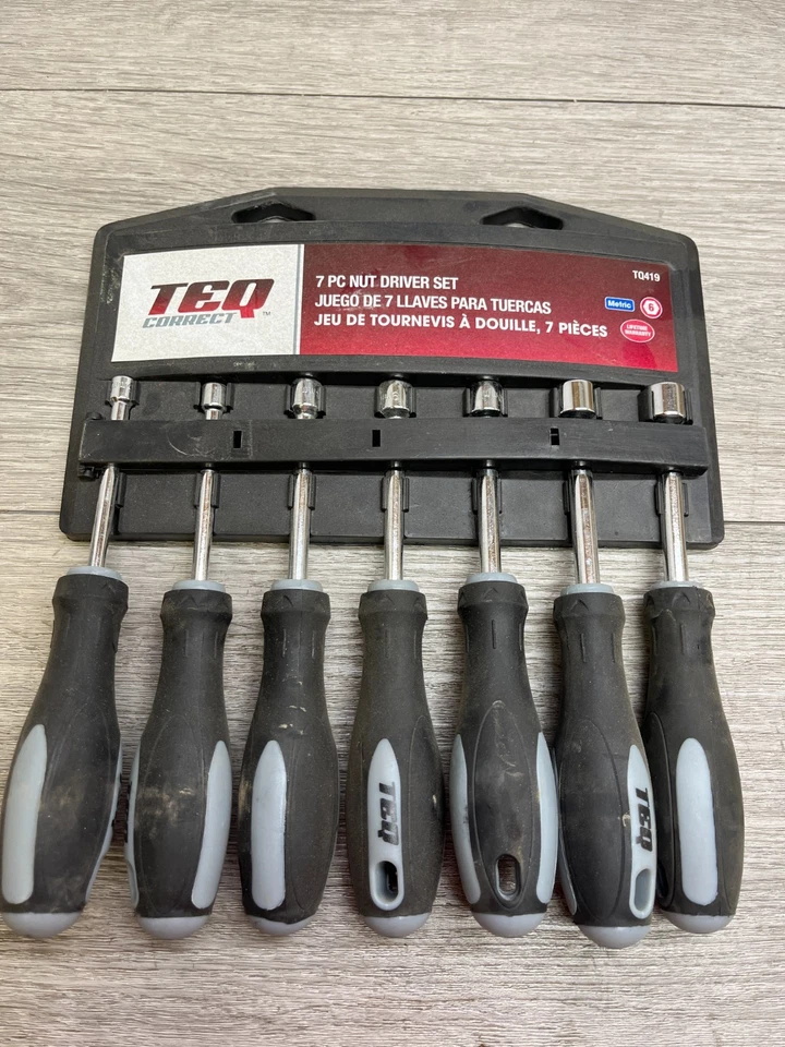 TEQ Correct - 7 peças conjunto de driver de porca SAE TQ418 NOVO - Imagem 1 de 1