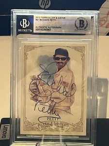 2012 Topps Allen & Ginter Autograph Richard Petty BAS Beckett The King NASCAR - Picture 1 of 2