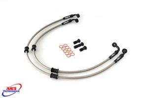 AS3 VENHILL FRONT BRAKE LINES HOSES RACE for KAWASAKI ZX6R ZX 6 R 2005-2006 - Picture 1 of 2