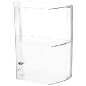 Plymor Acrylic Locking Case with Sliding Back, 1 Shelf, 12.75" x 10.5" x 5.5" - Picture 1 of 1