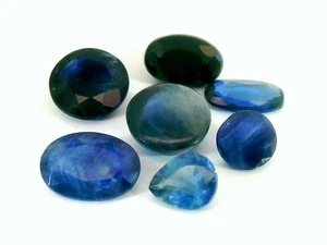 ZAFIRO AZUL NATURAL 4,81 QUILATES 7 PIEZAS CORTE OVALADO PIEDRAS PRECIOSAS SUELTAS ZAFIRO - Imagen 1 de 4