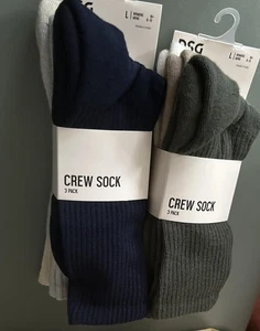 DSG Dick's Lifestyle Crew-Socken für Herren 6 Paar Größe Large (8-13) NEU neutrale Farbe - Bild 1 von 2