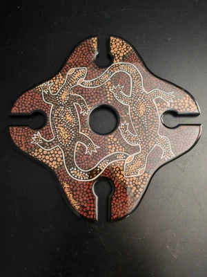 Carrito de botellas de vino hecho a mano 4 vasos Aussie Homecraft ENVÍO GRATUITO EN REINO UNIDO  Foto 1 de 4