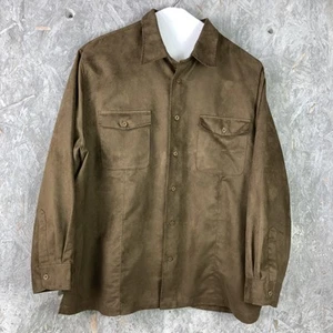 Camisa Para Hombre Monte Carlo Talla 2X 50/52 Marrón Imitación Gamuza Micro Gamuza Botón Delantero - Imagen 1 de 11