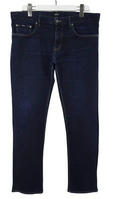 Hugo Boss Maine1 Stretch Vaqueros Hombres W36/L32 Cremallera Corte Normal Azul - Imagen 1 de 4