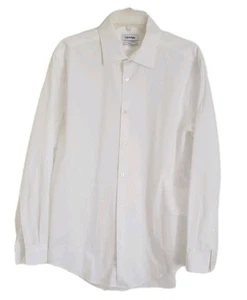 NEW CALVIN KLEIN MEN'S WHITE 100% COTTON DRESS SHIRT 16 1/2 (32/33) - Picture 1 of 8