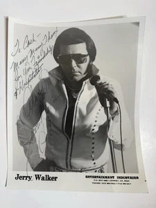 Vintage Elvis Presley Foto Imitator Jerry Walker Druck signiert auf Bargeld - Bild 1 von 5