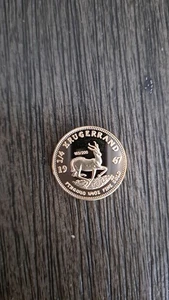 1967 vergoldete Display Münze Südafrika 1/4 oz Größe - Bild 1 von 2