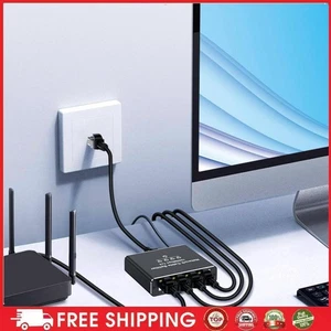 1 To 4 Gigabit Ethernet Splitter 1000Mbps LAN Splitter for Cat5/5e/6/7/8 Cable - Photo 1/10