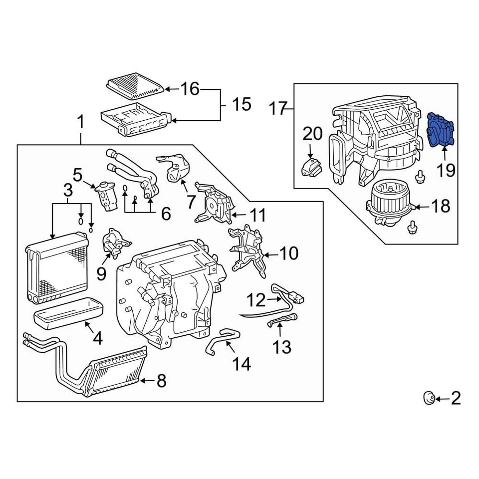 For Lexus GX470 2003-2009 Lexus 8710635150 HVAC Blend Door Foto 1 de 1