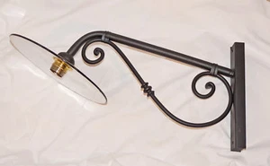 APPLIQUE LAMPADA LED GRANDE ANTICO ART.920 FERRO BATTUTO FORGIATO ANTIQUARIATO - Imagen 1 de 1