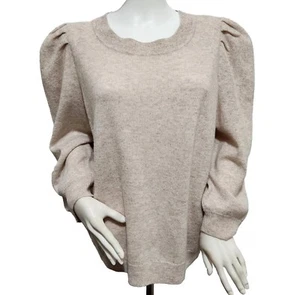 Antonio Melani Women's Laura Puff Slv Cashmere Sweater Crew Neck Size XL (CJ6) - Picture 1 of 11