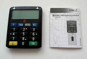 KOBIL TAN Optimus comfort TAN-Generator - Sparkasse Branding Schwarz (gebraucht) - Bild 1 von 2