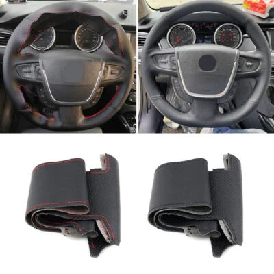 Cubierta de cuero de costura para volante de coche para Peugeot 508 11-18 508 SW 2011-2018 Foto 1 de 4
