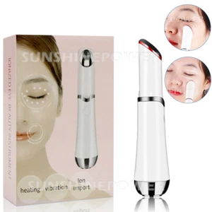 Elektrischer Vibrations Augen Gesicht Massagegerät Stift Anti-Falten Haut Gesicht Lifting Werkzeug - Bild 1 von 15
