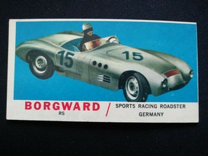 1961 Topps Sports Cars # 28 Borgward RS (VG/EX)