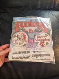 Vintage WEIHNACHTEN - FUN-KINS (Allied, 1990) YARD BAG - SANTA Holiday Decor - Bild 1 von 2