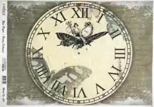 Papel de arroz A/4 para decoupage by Cadence - reloj 1897 - Imagen 1 de 1