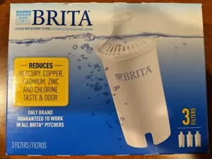 3 Brita Water Pitcher Standard Replacement Filter Cartridges Current Model - Picture 1 of 2