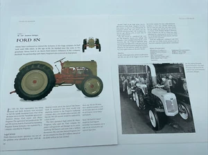 1947 Ford 8N Tractor Frameable Article Pics Specifications Display - Picture 1 of 3