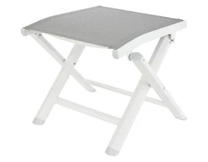 LIVARNO home Alu-Klapphocker »Houston« weiß/hellgrau L 40,5 x B 49 x H 37,5 cm - Bild 1 von 2