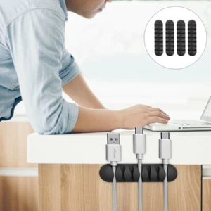 4 Pcs Drahtfixierer Kabel-Organizer Für Den Schreibtisch Kabelverwaltungsclips - Afbeelding 1 van 12