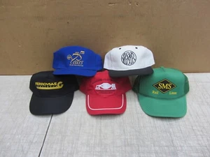 LOT OF 5 VTG RAILROAD HAT TRUCKER SNAPBACK ELECTRO-MOTIVE SMS WHITE PASS YUKON - Picture 1 of 16