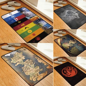 Game of Thrones Carpet Wolf Dragon Home Emblem Floor Mat Home Decor Area Rugs - Picture 1 of 16