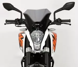 Parabrisas de motocicleta MRA KTM DUKE 390, -2016, forma R, negro - Imagen 1 de 1