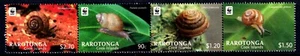 Cook Islands 2012 WWF - Snails Complete Mint MNH Set Strip SC 1409-1412 - Picture 1 of 1