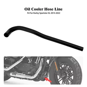 Tubo Scarico Oil Cooler Hose Line For Harley Sportster XL883 1200 48 72 14-2022 - Foto 1 di 16