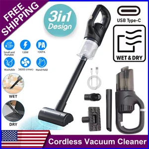 Cordless Vacuum Cleaner Stick Powerful Suction Rechargeable for Carpet Pet Hair - Picture 1 of 15