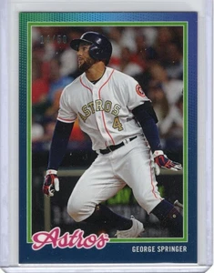 2018 Topps "NOW" On Demand BLUE 14/50 George Springer #18B 1978 Inspired - Picture 1 of 2
