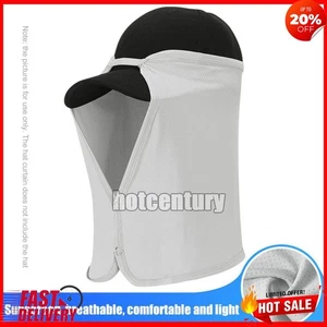 Sunshade Cap Quick-Drying Outdoor Neck Protection Face Cover (Light Gray) - Picture 1 of 9