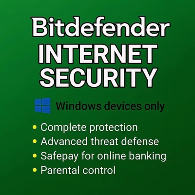 Bitdefender Internet Security - 3 Years 5 Devices (Windows Devices Only) - Image 1 of 3
