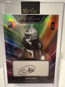 Isaiah Bond Auto 1/1 - 2025 Wild Card Metallix Rainbow - Picture 1 of 2